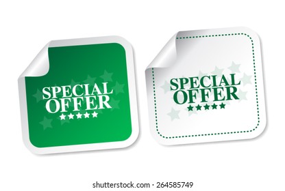 Special offer stickers