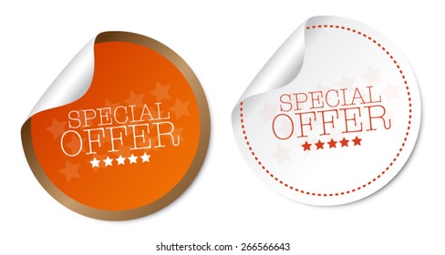 Special offer stickers