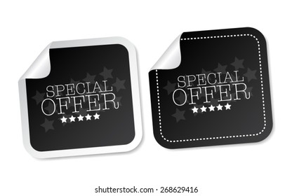 Special offer stickers