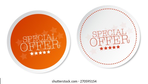Special offer stickers