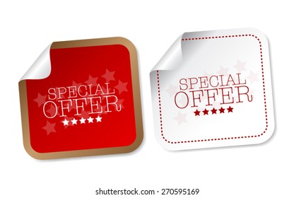 Special offer stickers