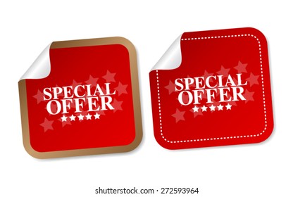 Special offer stickers