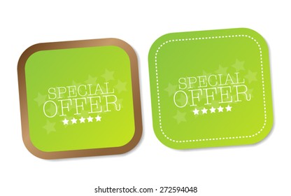 Special offer stickers
