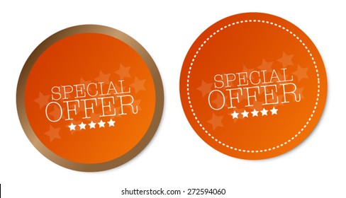 Special offer stickers