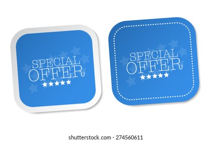 Special offer stickers