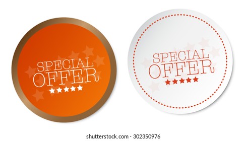 Special offer stickers