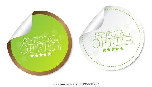 Special offer stickers