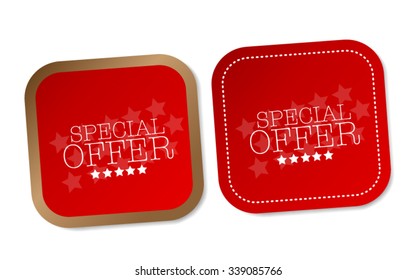 Special offer stickers