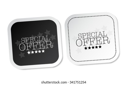 Special offer stickers