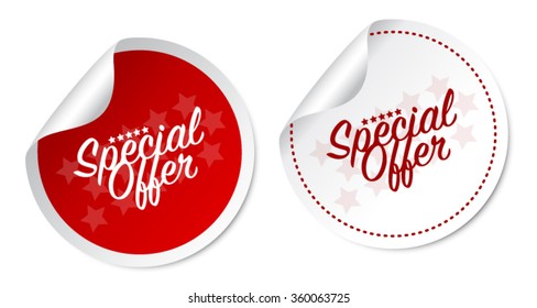 Special offer stickers