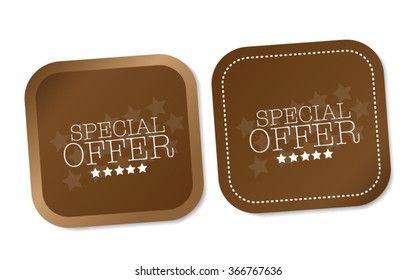 Special offer stickers