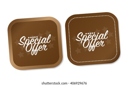 Special offer stickers