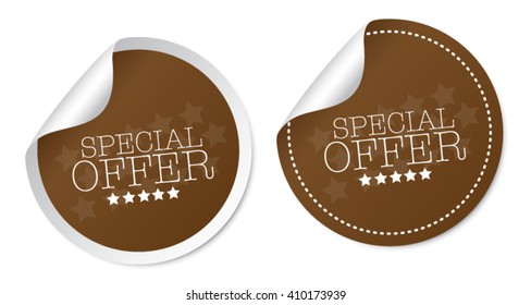 Special offer stickers