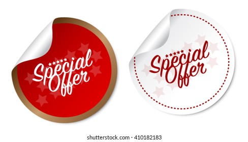 Special offer stickers