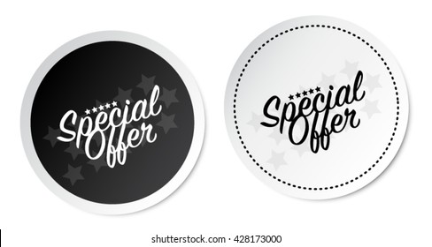 Special offer stickers