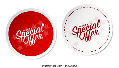 Special offer stickers