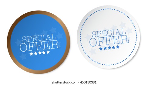 Special offer stickers