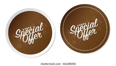 Special offer stickers