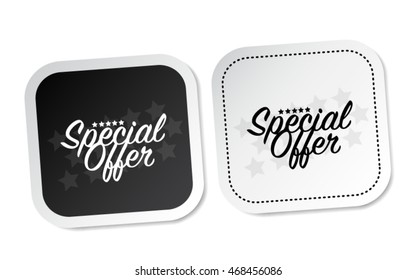 Special offer stickers
