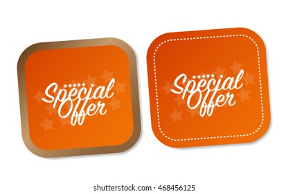 Special offer stickers