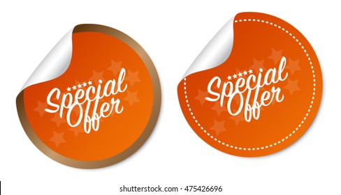 Special offer stickers