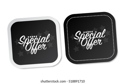 Special offer stickers