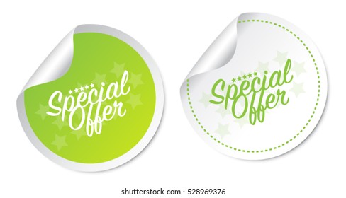 Special offer stickers