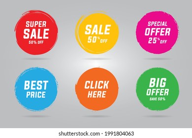 Special offer, Super sale, Best price, Big offer vector tag design set. colorful vector illustration tag set. EPS 10