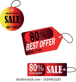 Special offer tag collection, set of banner elements for website and advertising. Discount label design, sale web coupons. Vector promotion badge icons.Special offer vector banners for sale,festival