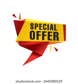 special Offer Tag vector design.