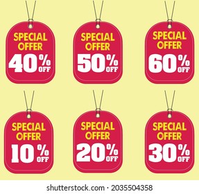 Spezialangebot-Tag-Vektor, EPS