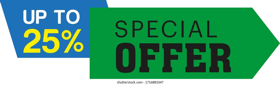 special offer tag ,vector format