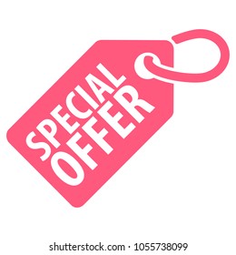 Special offer tag. Vector illustration. Isolated on white