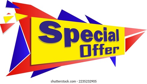 Ilustración del vector de etiqueta de oferta especial