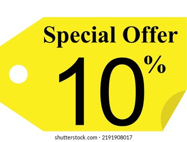 Special offer tags for product.