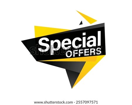 Special offer tags vector offer banner eps 10