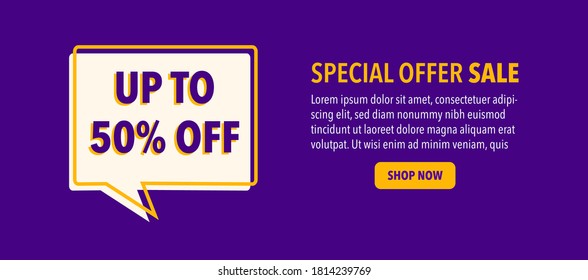 Sonderangebot Vorlage Banner - Vektorgrafik.