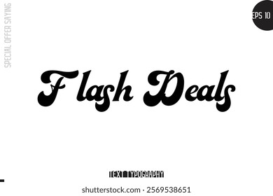 Special Offer Template Design Banner Typography Text Flash Deals