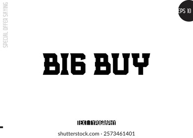 Special Offer Template Design Banner Typography Text Big Buy