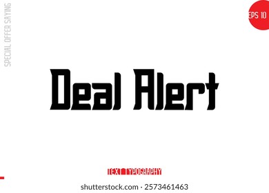 Special Offer Template Design Banner Typography Text Deal Alert