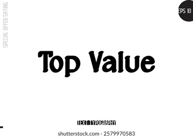 Special Offer Template Design Banner Typography Text Top Value
