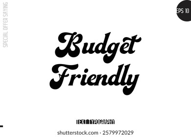 Special Offer Template Design Banner Typography Text Budget Friendly