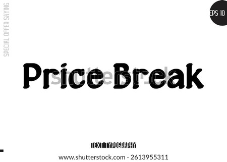 Special Offer Template Design Banner Typography Text Price Break