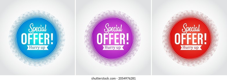 Special offer template vector editable illustration