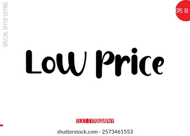Special Offer Text Banner Design Typography Template Low Price