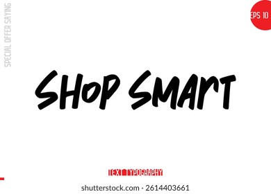 Special Offer Text Banner Design Typography Template Shop Smart.