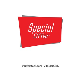 special offer text information sign