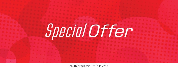 special offer text information sign