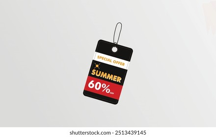 
Special offer text tag vector illustration for use.