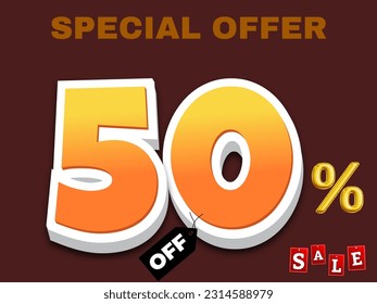 special offer througout the whole sale up to 50 percent off